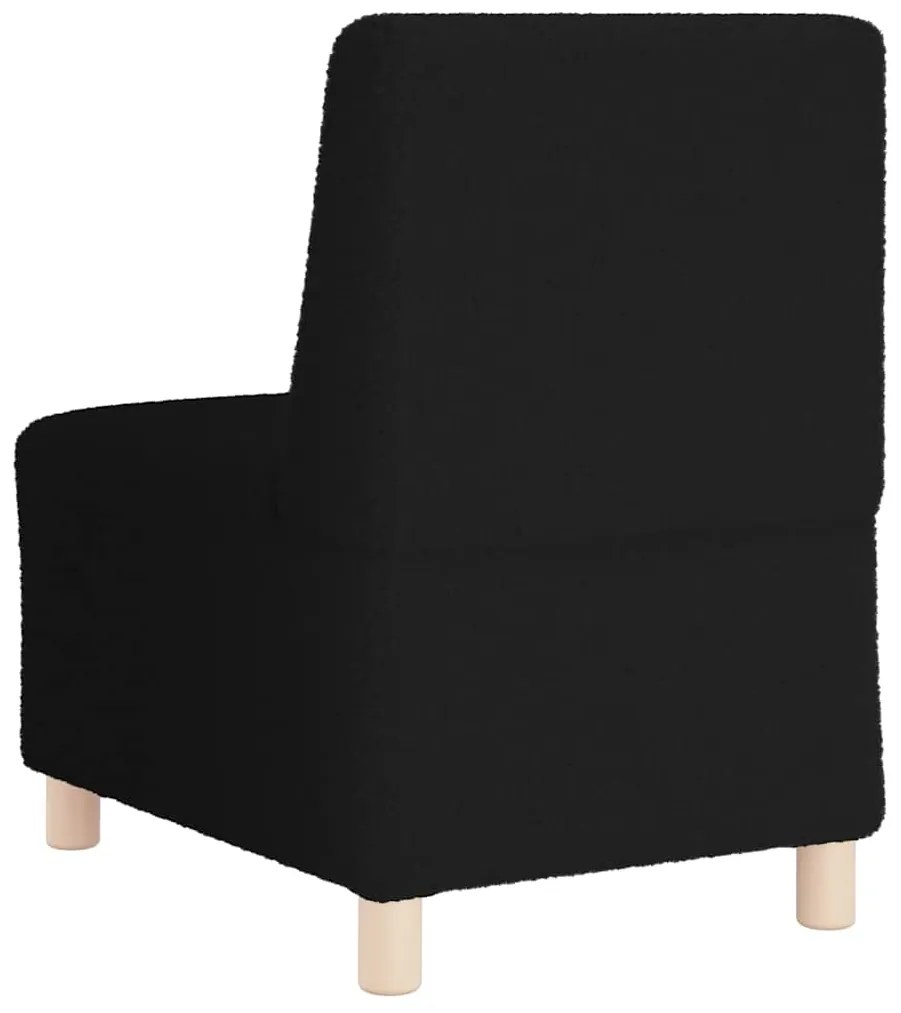 Sofá Chiar 3 pcs Preto 55 x 74 x 82 cm Tecido de veludo côtelé