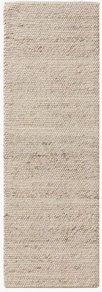 Passadeiraem lã artesanal com pelo comprido Beads