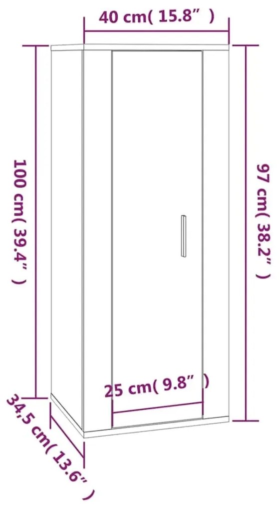 Conjunto móveis de TV 5 pcs madeira processada branco