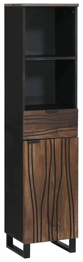 vidaXL Armário para Pia de Banheiro Nogueira 38 x 33 x 160 cm