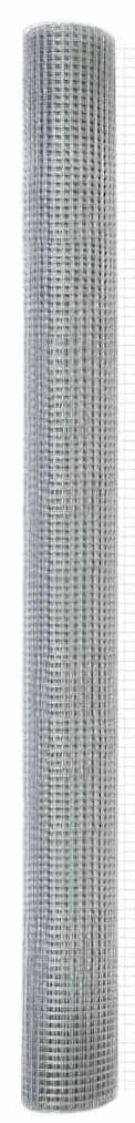 Cerca de Fio Soldado com 7 Postes com Flanges 1,6x10 m Aço Galvanizado