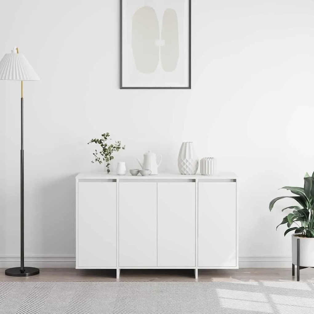 Buffet Branco Branco Madeira Engenheirada 120 x 41 x 75 cm