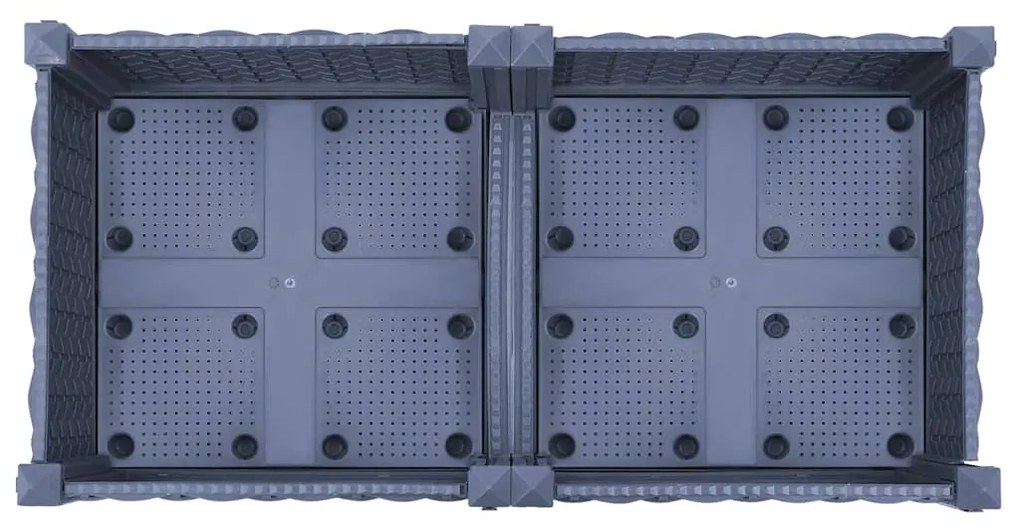 Canteiro elevado 80x40x23 cm polipropileno