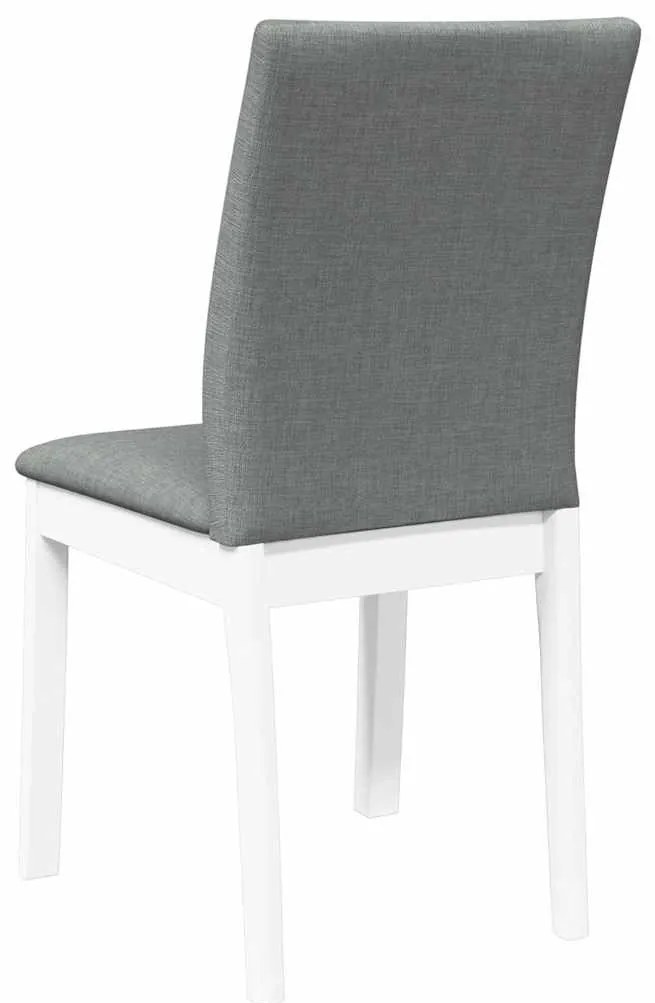 Cadeiras de jantar com almofadões 2 pcs madeira maciça branco