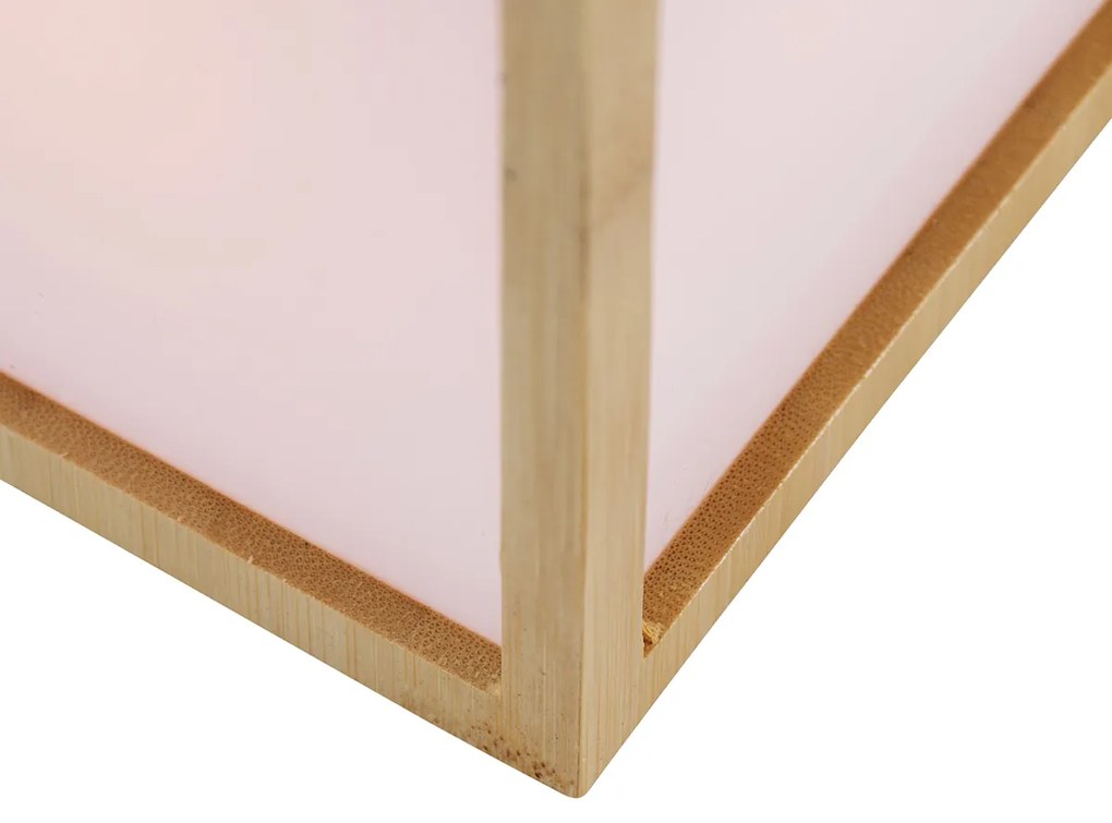 Candeeiro de Mesa de Bambu com Efeito de Chama Incl. LED IP44 Recarregável a Energia Solar - Vega Moderno