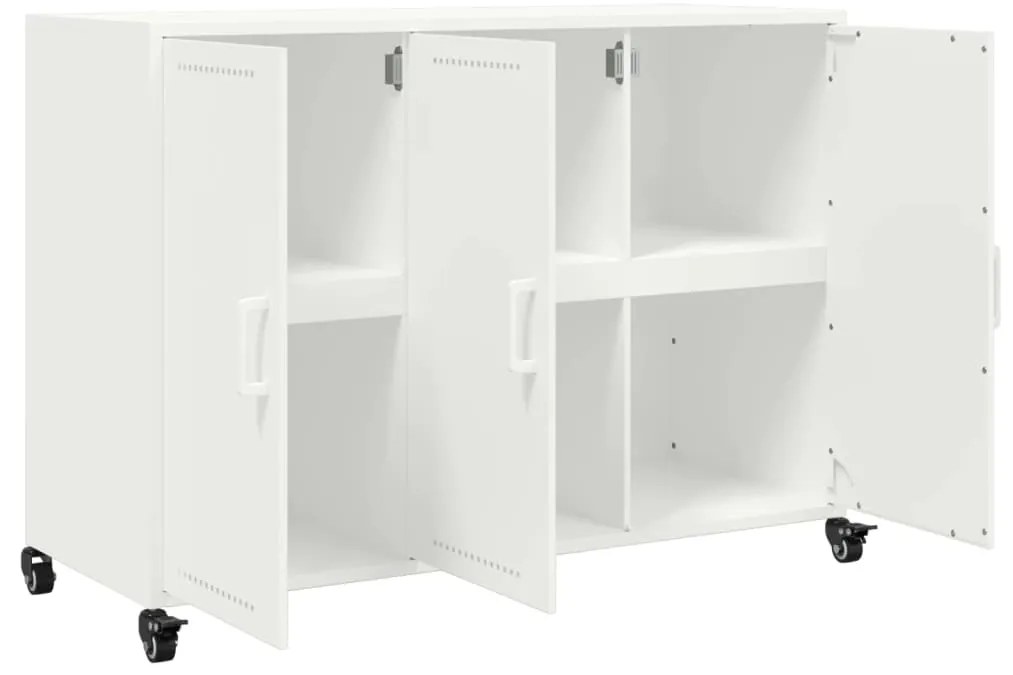 Aparador 100,5x39x72 cm aço branco