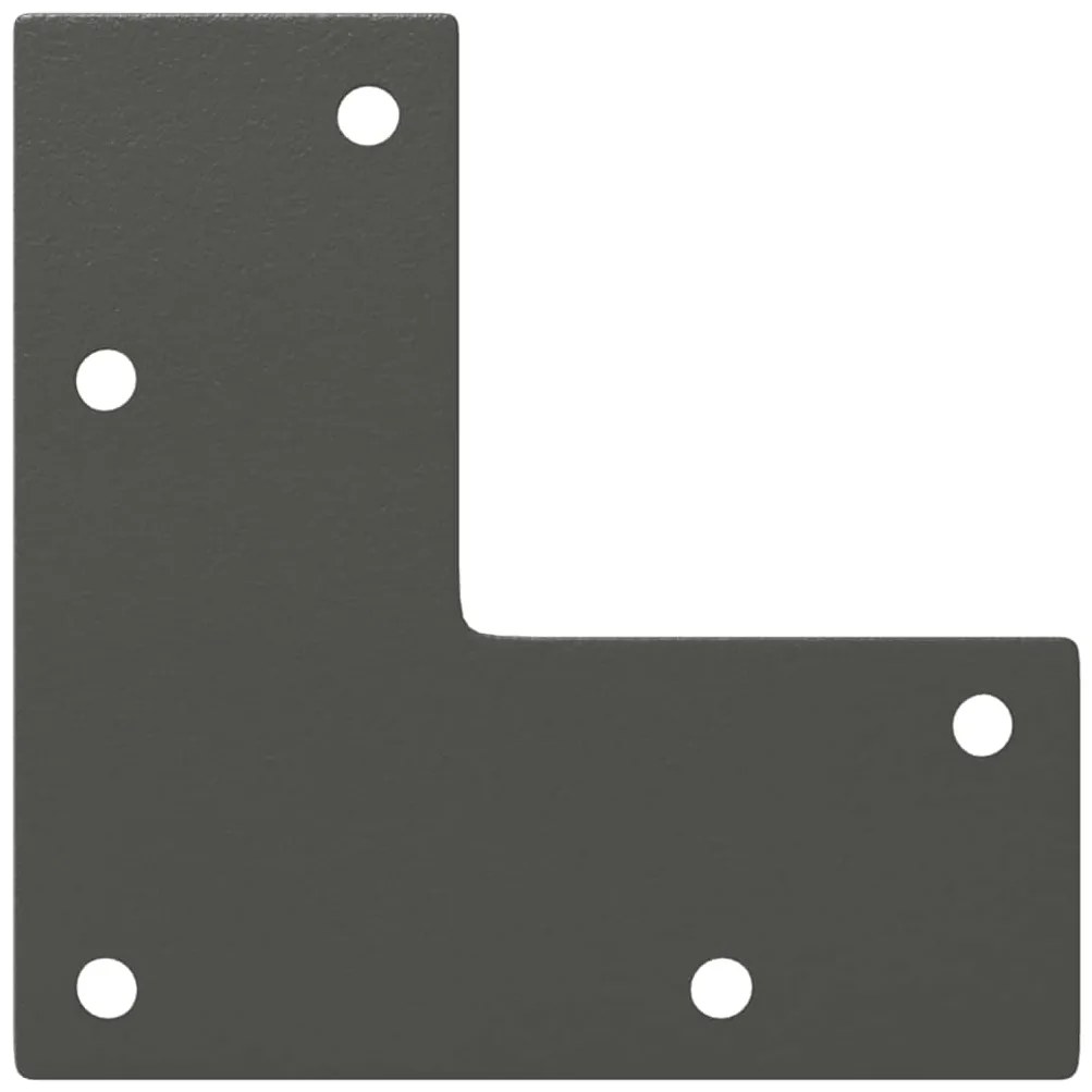 Pés de mesa de console formato cônico 4 peças antracite 72-73 cm aço