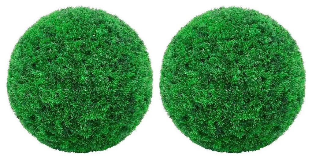Plantas e Flores Artificiais VidaXL  bola de buxo artificial 35 cm