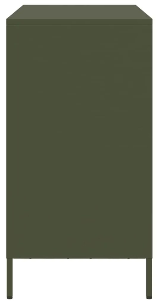 Aparador 101,5x39x73,5 cm aço laminado a frio verde-azeitona