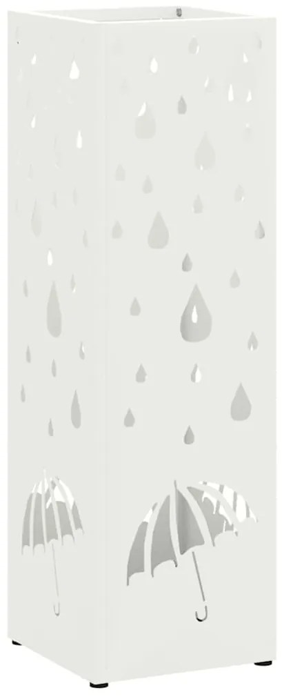 Suporte para Guarda-Chuva Branco Metal Padrão