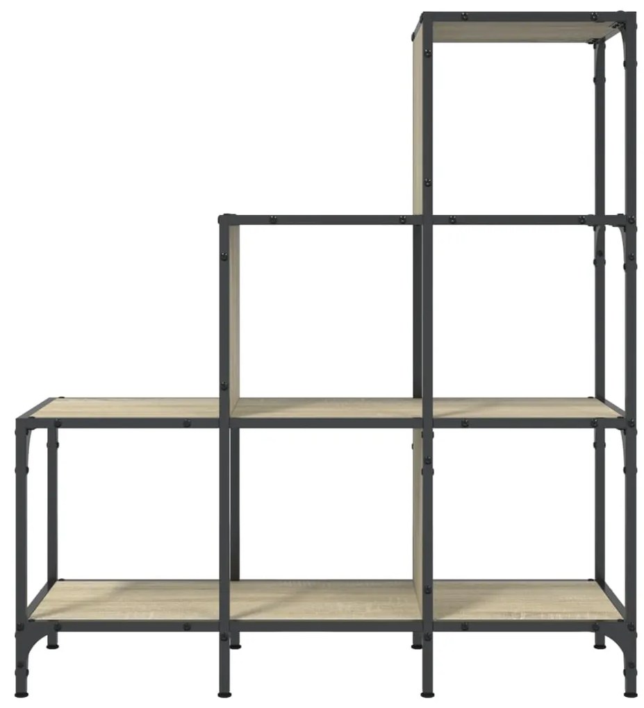 Estante 92x30x102 cm derivados de madeira/metal carvalho sonoma