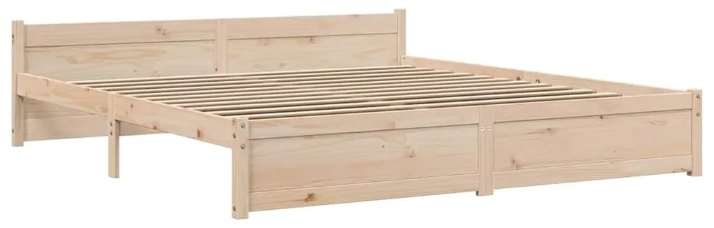 Estrutura de cama super king 180x200 cm madeira maciça