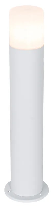 Candeeiro de pé para exterior branco abajur opala 50 cm - Odense