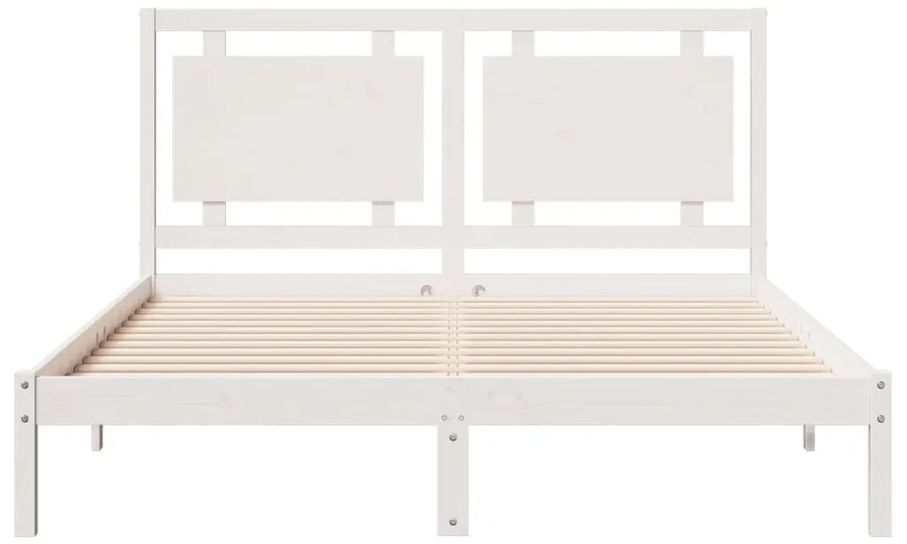 Cama extra longa sem colchão 140x210 cm madeira maciça
