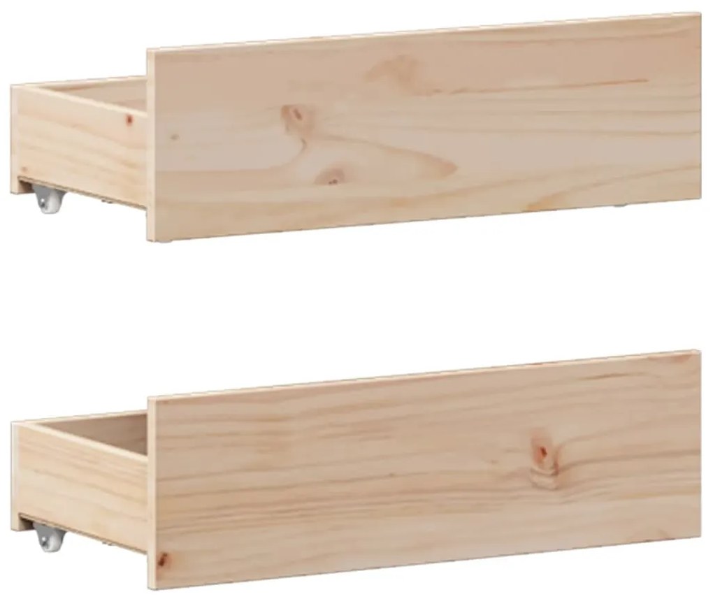 Cama sem colchão com cabeceira 120x200 cm pinho maciço