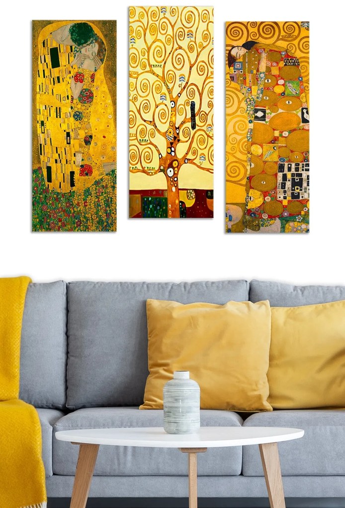 Quadro Decorativo MDF0067 – Multicolor – 20 x 50 cm (3 Peças)