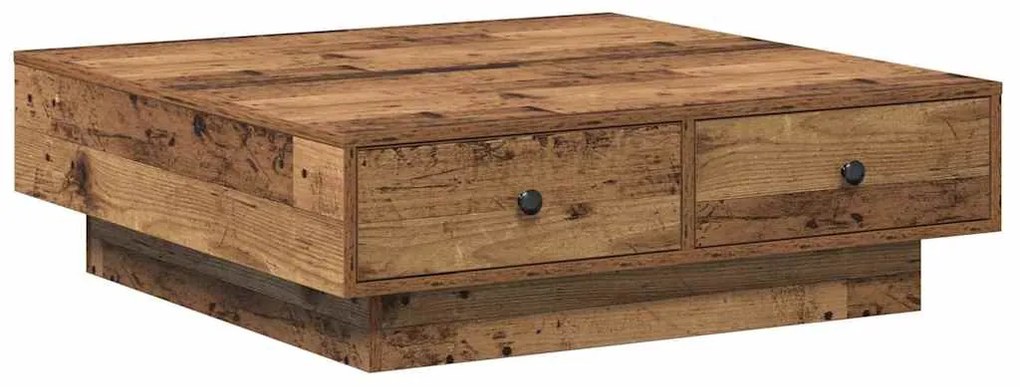 Mesa de Café Madeira Antiga Madeira Recuperada 90 x 90 x 28 cm