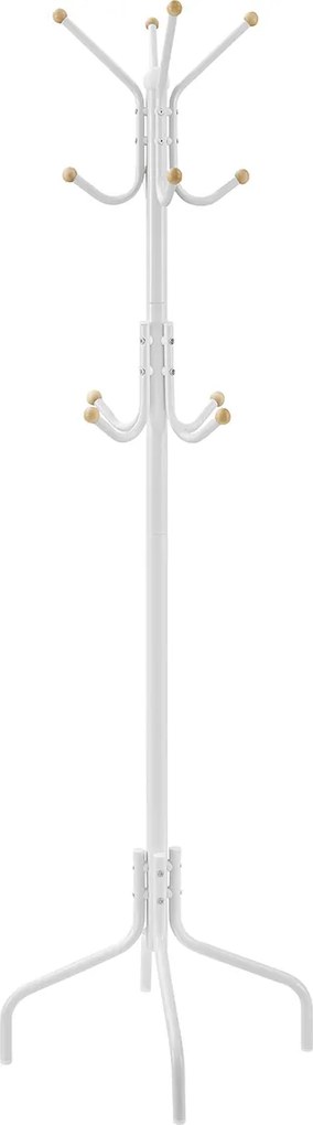 Bengaleiro metálico 55 x 55 x 180 cm branco
