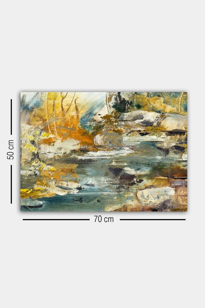 Pintura Decorativa em Tela 153861683 – Multicolor – 50 x 70 cm