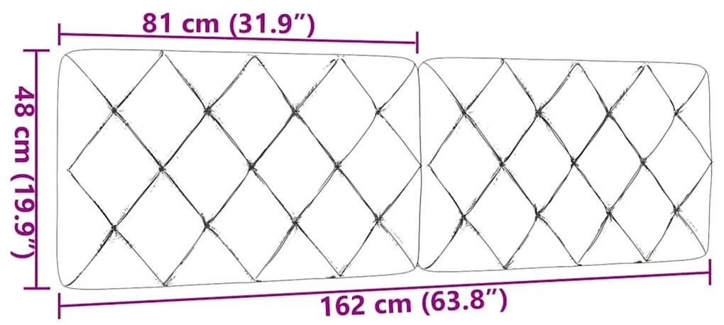 Almofadão de cabeceira 160 cm tecido cinzento-escuro