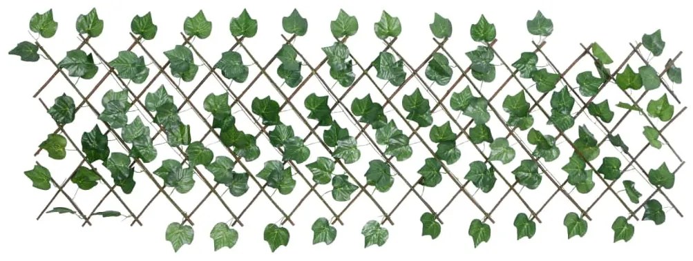  Treliça de videira artificial extensível 5 pcs 190x60 cm verde