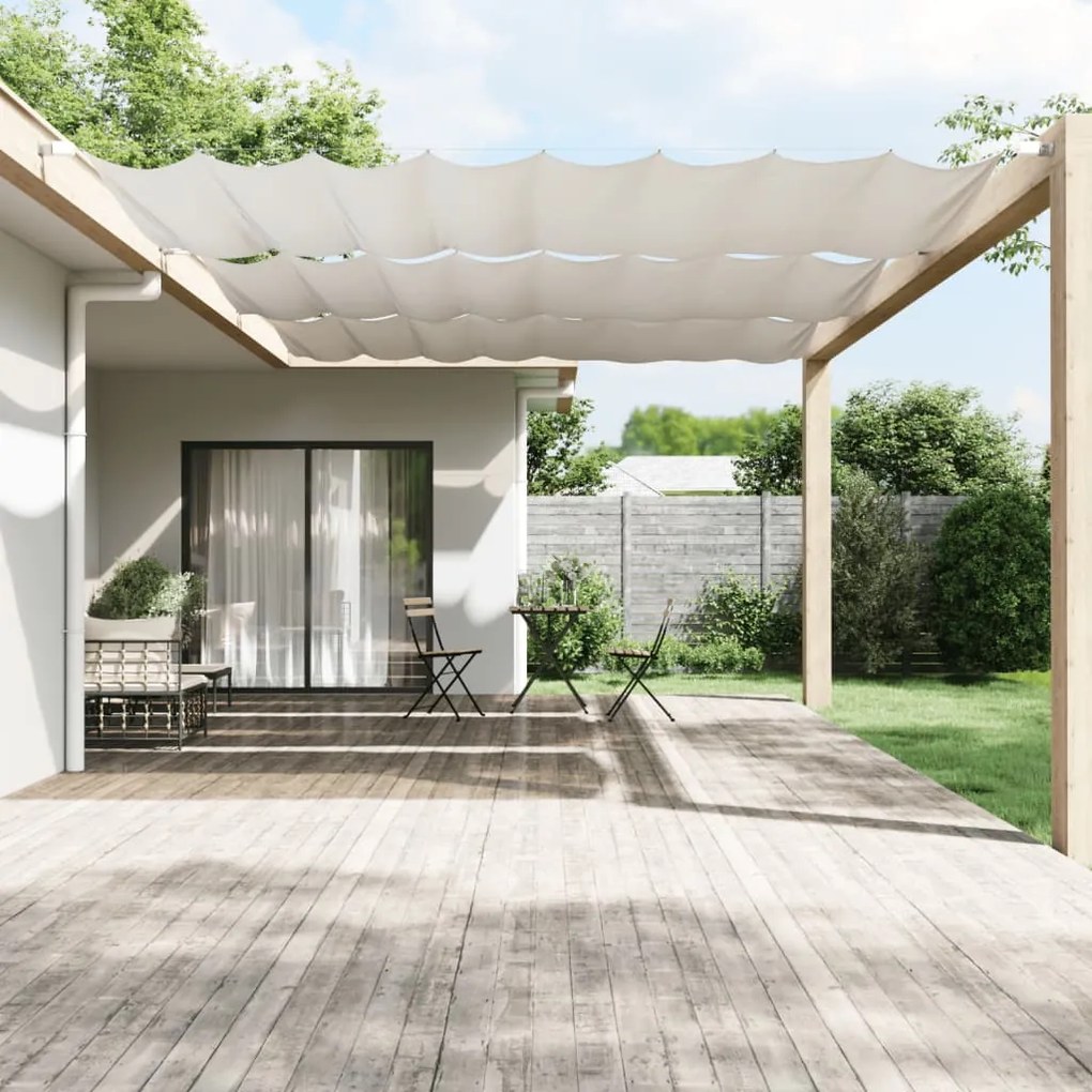 Toldo vertical 200x420 cm tecido oxford branco