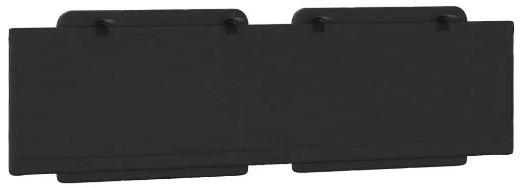 Almofadão de cabeceira 180 cm couro artificial preto