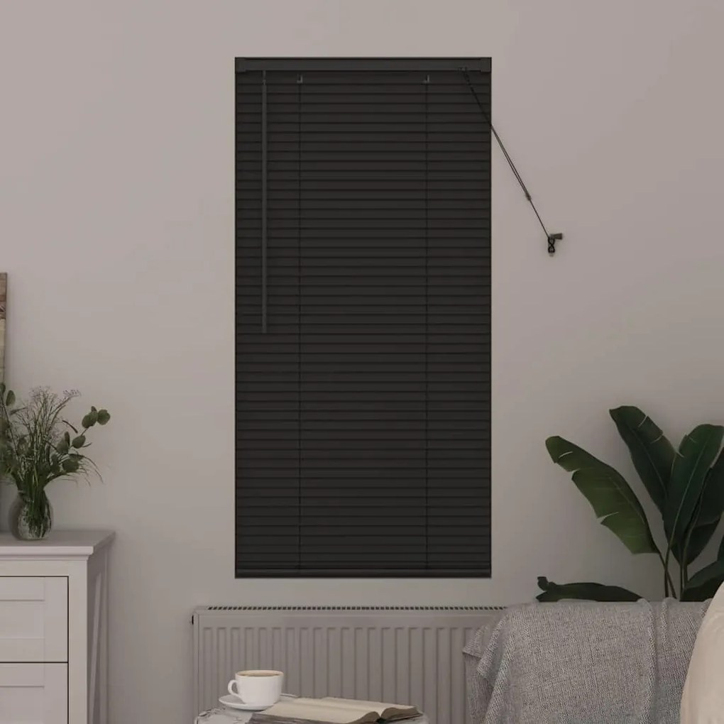 Persiana de Janela Cinzento-escuro 60 x 130 cm Alumínio