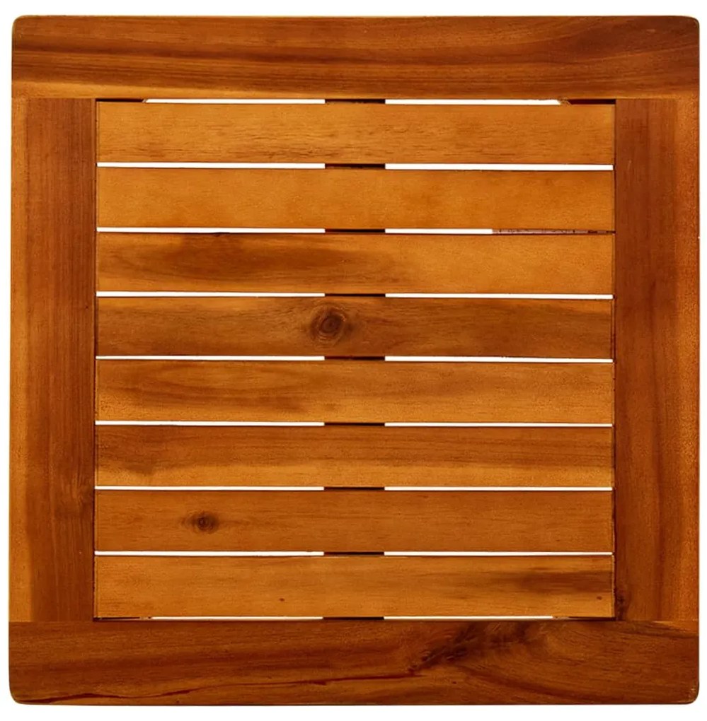 Mesa de centro p/ jardim 45x45x36 cm madeira de acácia maciça