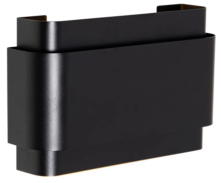 Candeeiro de parede industrial preto 2 luzes - Coen