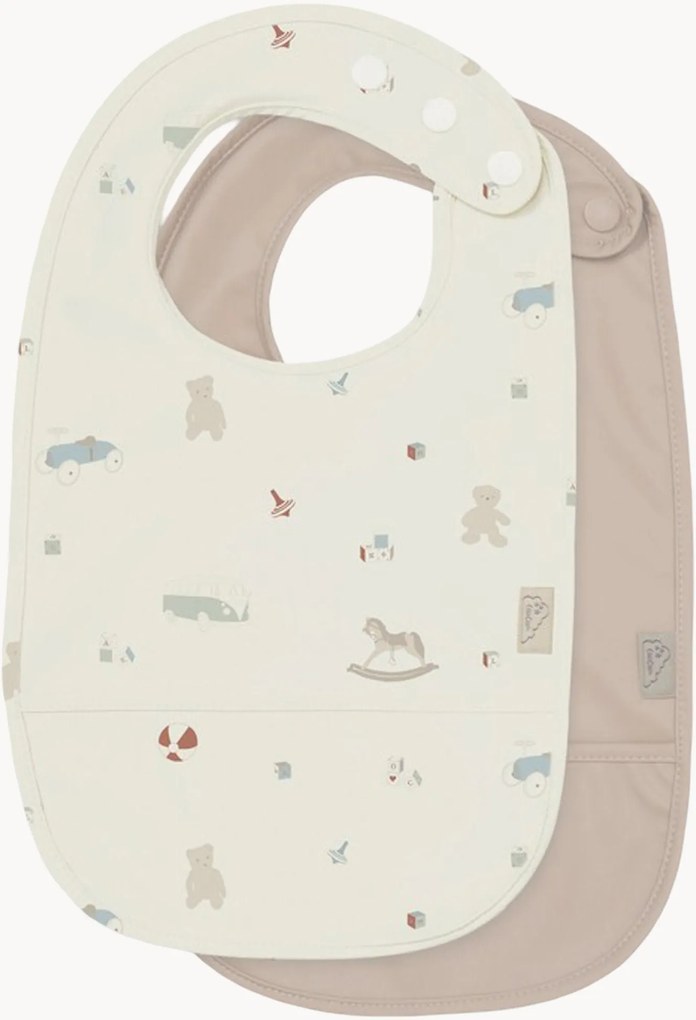 Babetes para bebé Vintage Toys, conjunto de 2