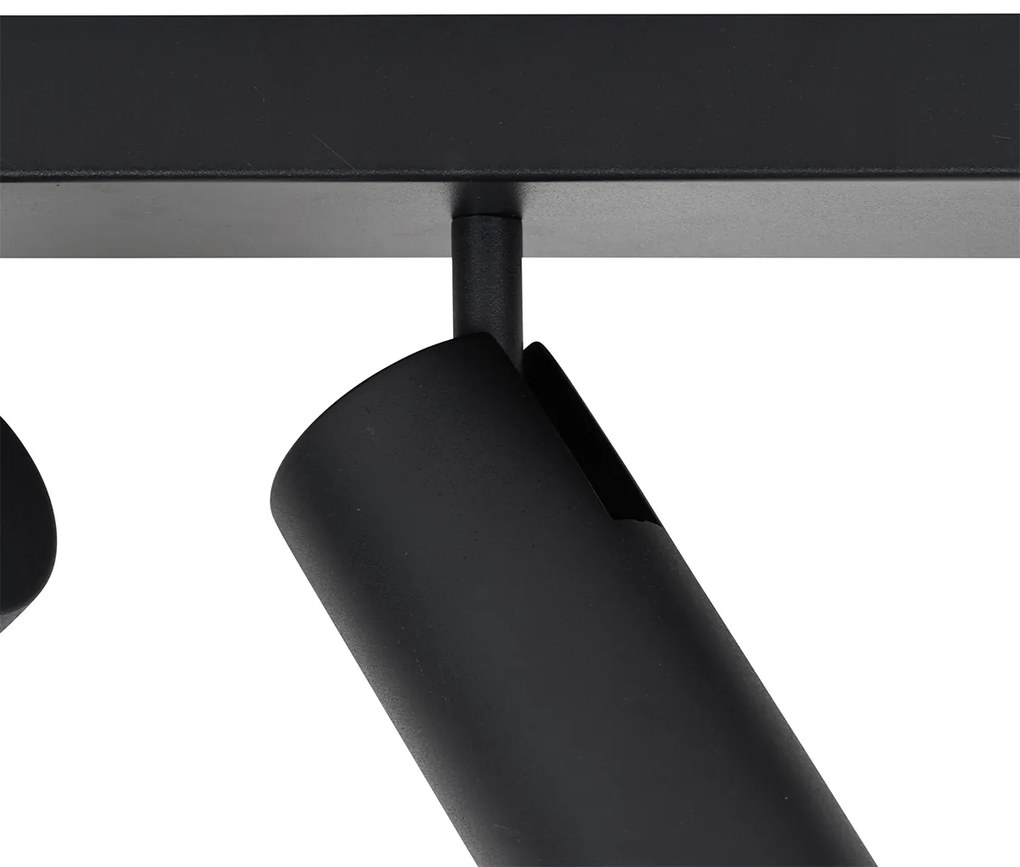 Foco de teto inteligente preto 2 luzes ajustável Incl. 2 Wifi GU10 50mm - Renna