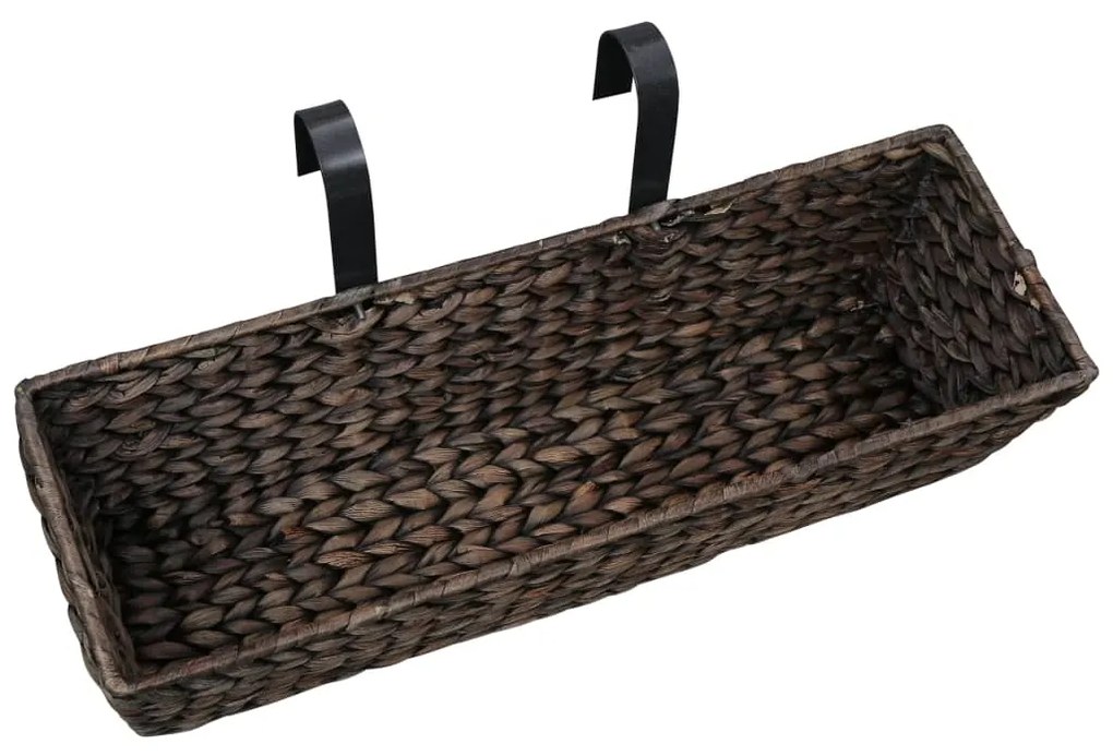 Floreiras de pendurar 2 pcs jacinto de água castanho