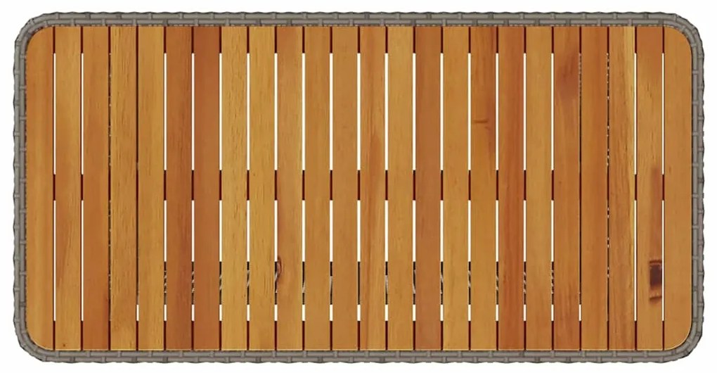 Conjunto de Jantar para Jardim de 4 Peças com Almofadas Cinza em Ratta