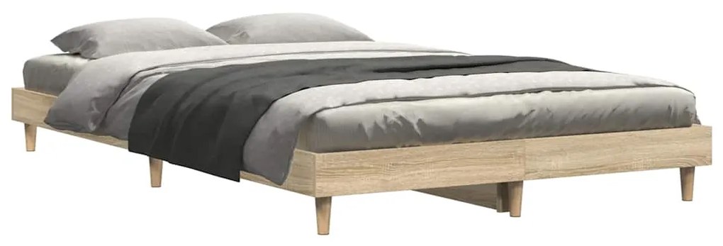 Estrutura cama s/ colchão derivados de madeira carvalho sonoma