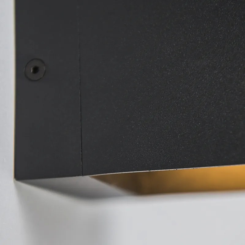 Conjunto de 3 Apliques de Parede Modernos Pretos - Transfer