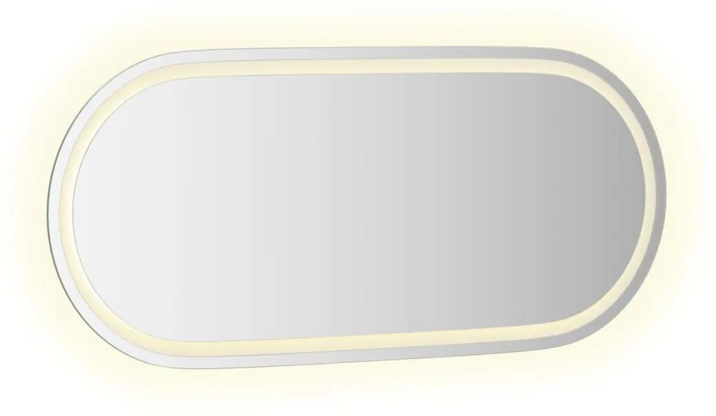 Espelho Oval Delta com Luz LED - 100x45 cm - Design Moderno