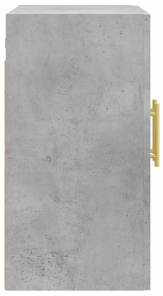 Armário parede 60x31x60cm derivados de madeira cinzento cimento