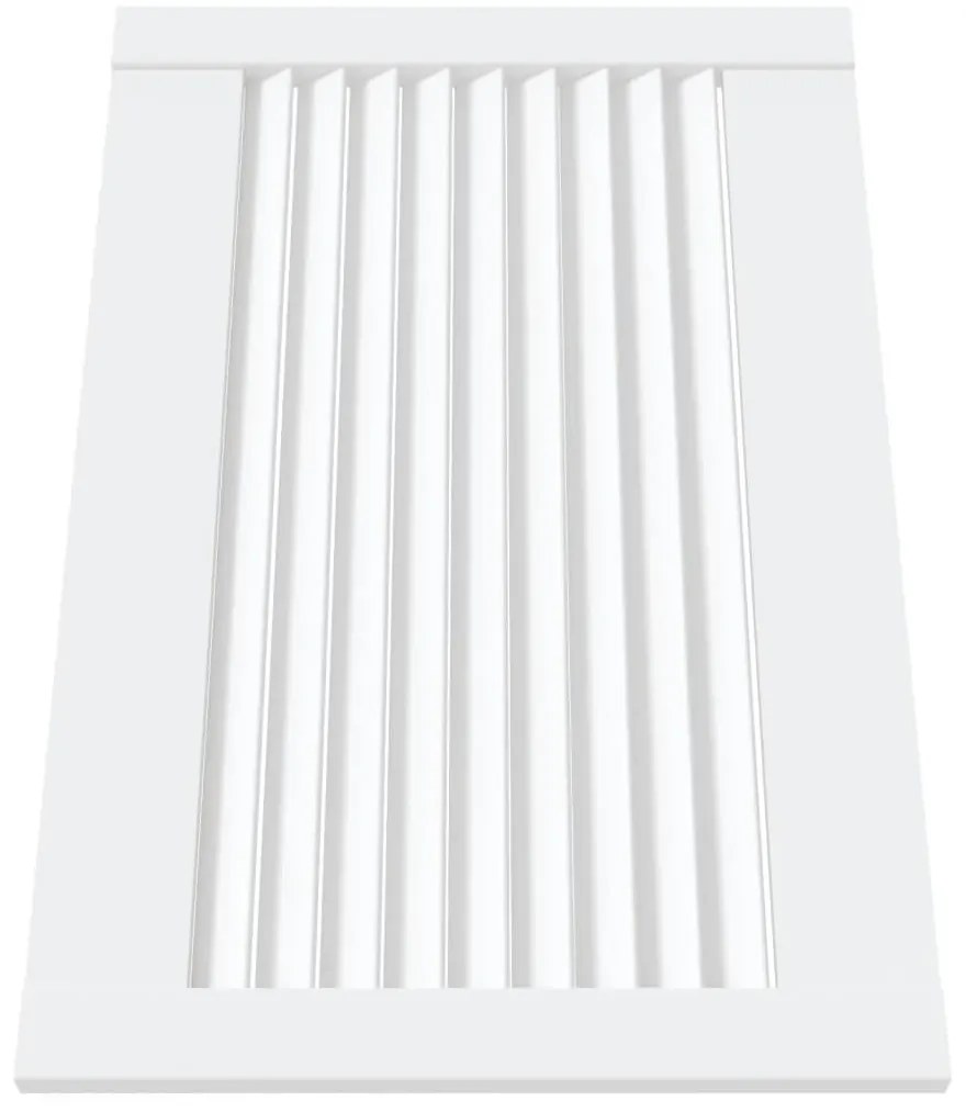 Portas de armário 2 pcs design de persiana pinho maciço branco