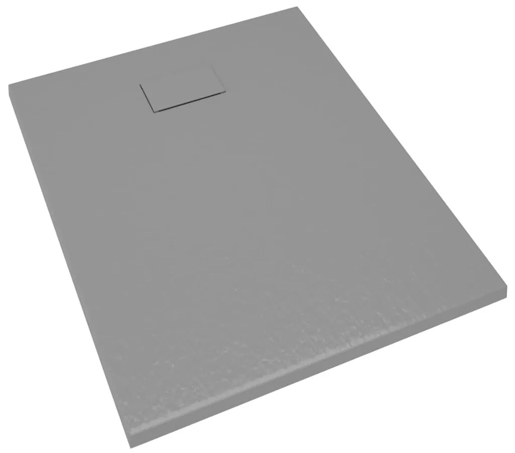 Base de chuveiro SMC 100x80 cm cinzento