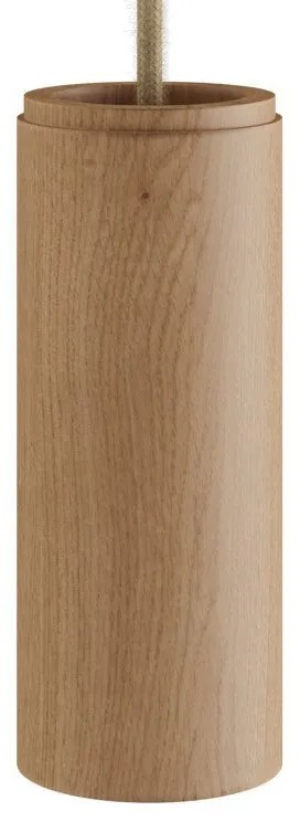 Tub-E14 tubo de madeira para holofote com suporte para lâmpada de anel duplo E14