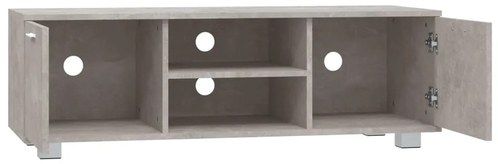 Móvel p/ TV 120x40,5x35cm madeira processada cinzento cimento