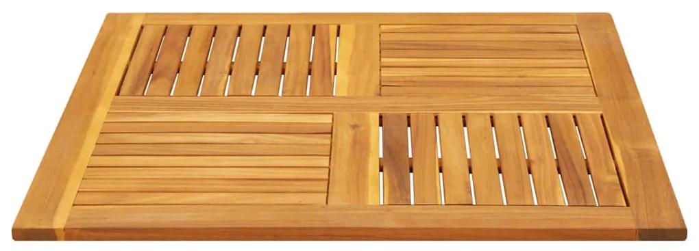 Tampo de mesa quadrado 90x90x2,2 cm madeira de acácia maciça