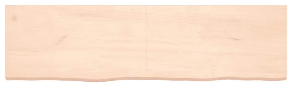 Prateleira de parede 180x50x(2-4)cm carvalho maciço não tratado