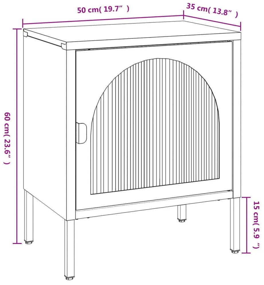 Mesas de cabeceira 2 pcs 50x35x60 cm vidro e aço preto
