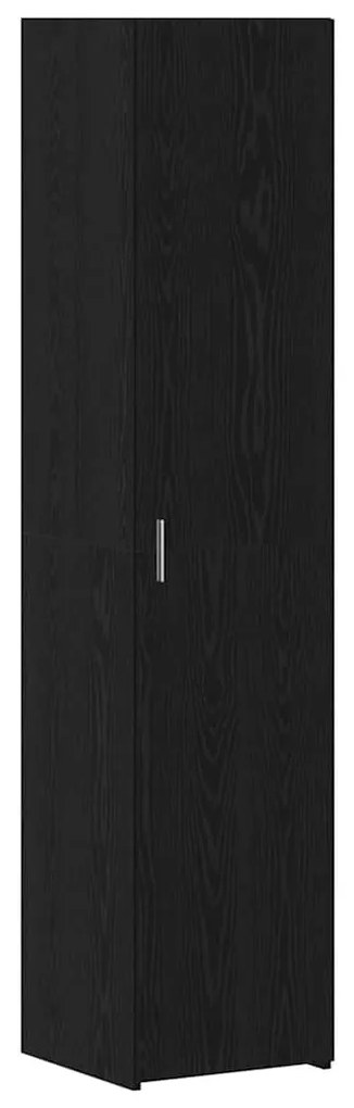 Alto Armário Carvalho Preto 40x42.5x185 cm Madeira Engenhada
