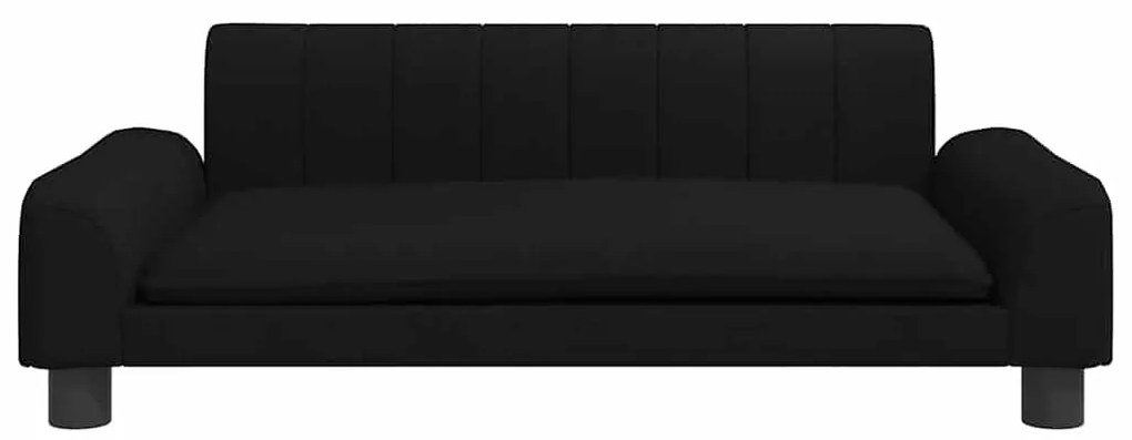Cama para cães 90x53x30 cm tecido preto