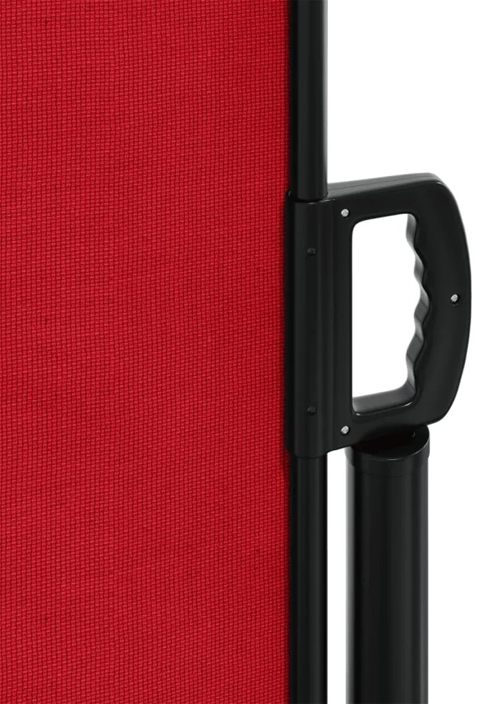 Toldo lateral retrátil 180x600 cm vermelho