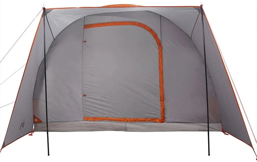 Tenda de campismo p/ 2 pessoas impermeável cinzento/laranja