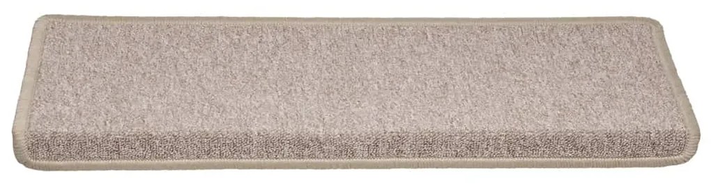 Tapetes de escadas 30 pcs 65x21x4 cm cinza-acastanhado
